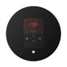 Mr Steam Round iTempo Steam Shower Control with Aroma Designer Steamhead in Matte Black