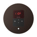 Mr Steam Round iTempo Steam Shower Control with Aroma Designer Steamhead in Oil-Rubbed Bronze
