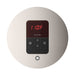 Mr Steam Round iTempo Steam Shower Control with Aroma Designer Steamhead in Polished Nickel