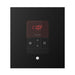 Mr Steam Square iTempo Steam Shower Control with Aroma Designer Steamhead in Matte Black