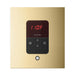 Mr Steam Square iTempo Steam Shower Control with Aroma Designer Steamhead in Polished Brass