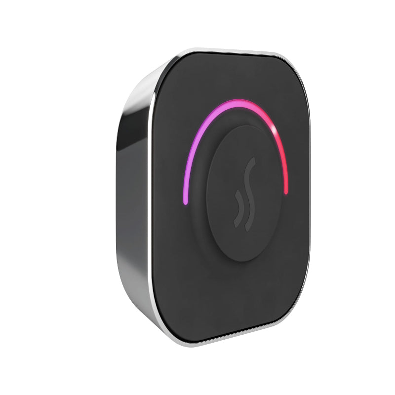 Mr Steam TempoTouch Steam Shower Control with Aroma Steamhead Corner View