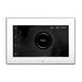 Mr Steam White iSteamX Steam Shower Control with Satin Steel Aroma Steamhead