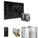 Mr Steam XButler Max Steam Shower Control Package with Black iSteamX Control and Brilliant Black Aromasteam Steamhead