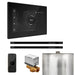 Mr Steam XButler Max Steam Shower Control Package with Black iSteamX Control and Matte Black Linear Steamhead