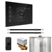 Mr Steam XButler Max Steam Shower Control Package with Black iSteamX Control and Polished Chrome Linear Steamhead