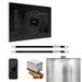 Mr Steam XButler Max Steam Shower Control Package with Black iSteamX Control and White Linear Steamhead