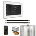 Mr Steam XButler Max Steam Shower Control Package with White iSteamX Control and Brushed Nickel Linear Steamhead
