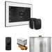 Mr Steam XButler Max Steam Shower Control Package with White iSteamX Control and Matte Black Aromasteam Steamhead