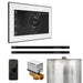 Mr Steam XButler Max Steam Shower Control Package with White iSteamX Control and Matte Black Linear Steamhead