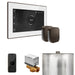 Mr Steam XButler Max Steam Shower Control Package with White iSteamX Control and Oil Rubbed Bronze Aromasteam Steamhead