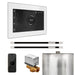 Mr Steam XButler Max Steam Shower Control Package with White iSteamX Control and White Linear Steamhead