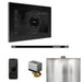 Mr Steam XButler Steam Shower Control Package with Black iSteamX Control and Brilliant Black Linear Steamhead