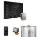 Mr Steam XButler Steam Shower Control Package with Black iSteamX Control and Brushed Nickel Aromasteam Steamhead