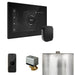 Mr Steam XButler Steam Shower Control Package with Black iSteamX Control and Matte Black Aromasteam Steamhead