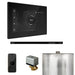 Mr Steam XButler Steam Shower Control Package with Black iSteamX Control and Matte Black Linear Steamhead
