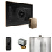 Mr Steam XButler Steam Shower Control Package with Black iSteamX Control and Nouveau Bronze Aromasteam Steamhead