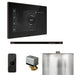 Mr Steam XButler Steam Shower Control Package with Black iSteamX Control and Oil Rubbed Bronze Linear Steamhead