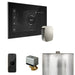 Mr Steam XButler Steam Shower Control Package with Black iSteamX Control and Polished Chrome Aromasteam Steamhead