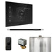 Mr Steam XButler Steam Shower Control Package with Black iSteamX Control and Polished Chrome Linear Steamhead