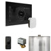 Mr Steam XButler Steam Shower Control Package with Black iSteamX Control and White Aromasteam Steamhead