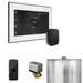 Mr Steam XButler Steam Shower Control Package with White iSteamX Control and Matte Black Aromasteam Steamhead