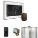 Mr Steam XButler Steam Shower Control Package with White iSteamX Control and Oil Rubbed Bronze Aromasteam Steamhead