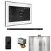 Mr Steam XButler Steam Shower Control Package with White iSteamX Control and Oil Rubbed Bronze Linear Steamhead