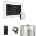 Mr Steam XButler Steam Shower Control Package with White iSteamX Control and White Aromasteam Steamhead