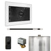 Mr Steam XButler Steam Shower Control Package with White iSteamX Control and White Linear Steamhead