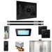 Mr Steam XDream Max Steam Shower Control Package with Black iSteamX Control and Brilliant Black Linear Steamhead