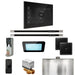 Mr Steam XDream Max Steam Shower Control Package with Black iSteamX Control and Brushed Nickel Linear Steamhead