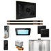 Mr Steam XDream Max Steam Shower Control Package with Black iSteamX Control and Nouveau Bronze Linear Steamhead