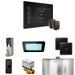 Mr Steam XDream Max Steam Shower Control Package with Black iSteamX Control and Oil Rubbed Bronze Aromasteam Steamhead