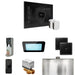 Mr Steam XDream Max Steam Shower Control Package with Black iSteamX Control and White Aromasteam Steamhead