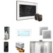 Mr Steam XDream Max Steam Shower Control Package with White iSteamX Control and Oil Rubbed Bronze Aromasteam Steamhead