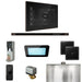 Mr Steam XDream Steam Shower Control Package with Black iSteamX Control and Oil Rubbed Bronze Linear Steamhead