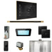 Mr Steam XDream Steam Shower Control Package with Black iSteamX Control and Satin Brass Linear Steamhead