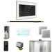 Mr Steam XDream Steam Shower Control Package with White iSteamX Control and Brushed Bronze Linear Steamhead