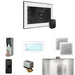 Mr Steam XDream Steam Shower Control Package with White iSteamX Control and Matte Black Aromasteam Steamhead