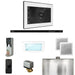 Mr Steam XDream Steam Shower Control Package with White iSteamX Control and Matte Black Linear Steamhead