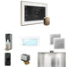 Mr Steam XDream Steam Shower Control Package with White iSteamX Control and Nouveau Bronze Aromasteam Steamhead