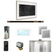 Mr Steam XDream Steam Shower Control Package with White iSteamX Control and Nouveau Bronze Linear Steamhead