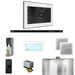 Mr Steam XDream Steam Shower Control Package with White iSteamX Control and Oil Rubbed Bronze Linear Steamhead