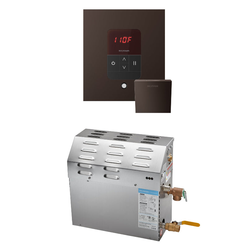 Mr Steam MS 5 kW (5000 W) Steam Shower Generator Package with iTempo Control - Square Control in Oil-Rubbed Bronze