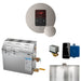 Mr Steam MS 5 kW (5000 W) Steam Shower Generator Package with iTempo Control and Accessories - Round Control in Brushed Nickel