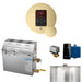 Mr Steam MS 5 kW (5000 W) Steam Shower Generator Package with iTempo Control and Accessories - Round Control in Satin Brass