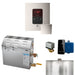 Mr Steam MS 5 kW (5000 W) Steam Shower Generator Package with iTempo Control and Accessories - Square Control in Polished Nickel
