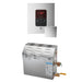 MS 10 kW (10000 W) Steam Shower Generator Package with Square Polished Chrome iTempo Control