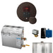 MS 15 kW Steam Shower Generator Package with Round Oil Rubbed Bronze iTempo Control and Accessories